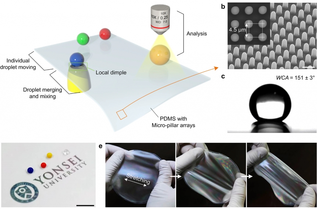 Path-Programmable Water Droplet Manipulations on an Adhesion Controlled Superhydrophobic Surface.